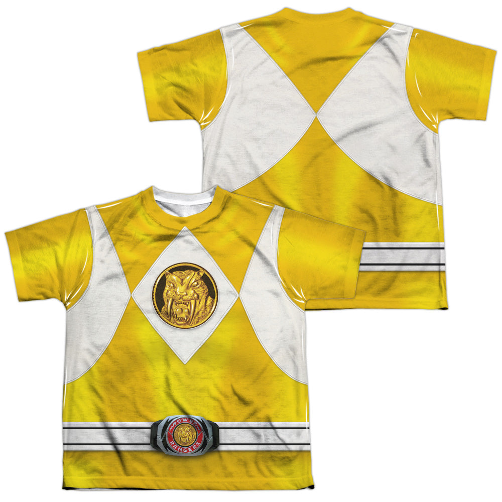 POWER RANGERS/YELLOW RANGER EMBLEM (FRONT/BACK PRINT)