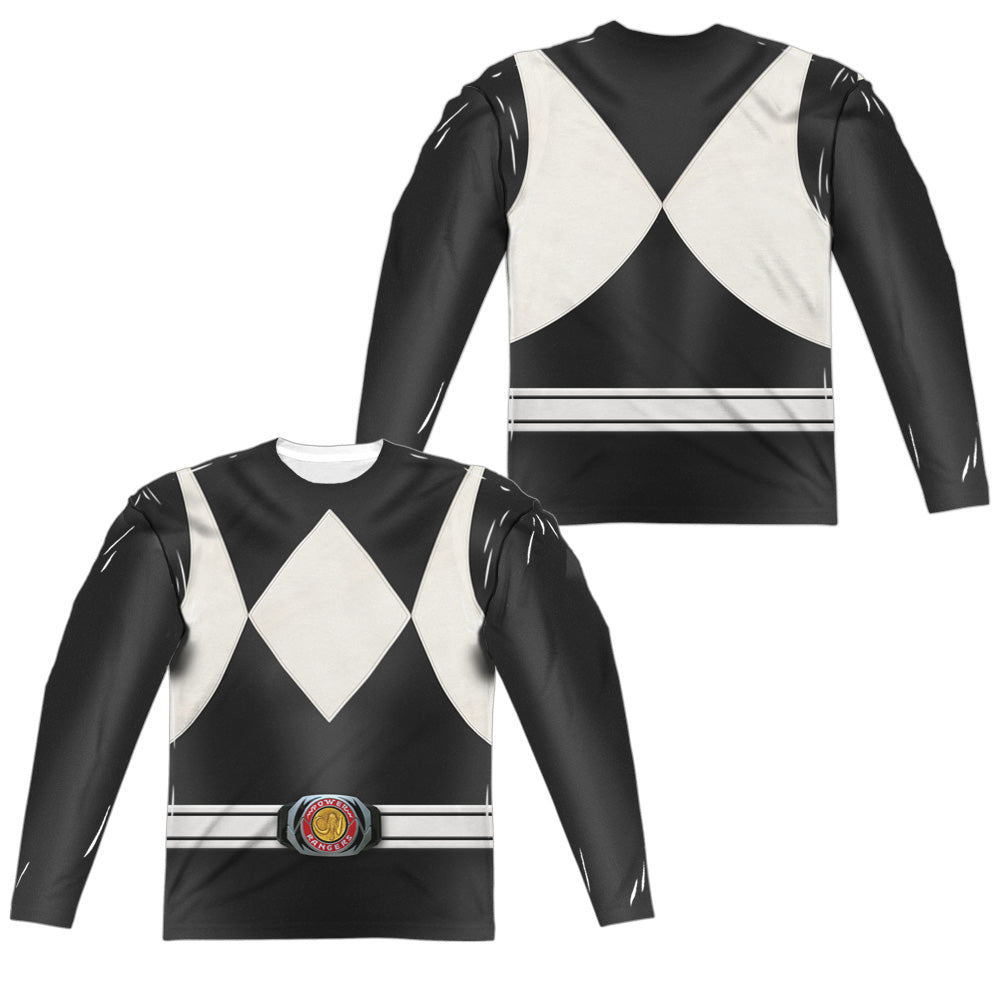 POWER RANGERS/BLACK RANGER (FRONT/BACK PRINT)