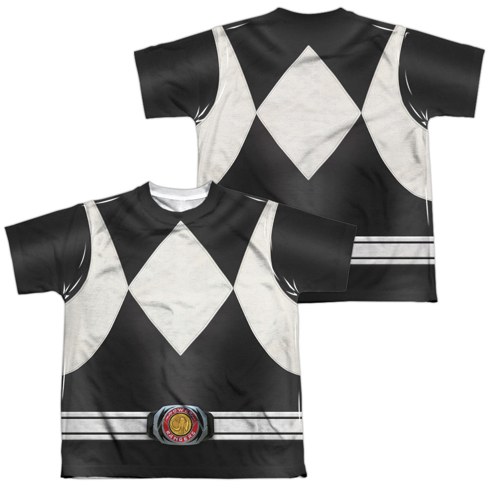 POWER RANGERS/BLACK RANGER (FRONT/BACK PRINT)