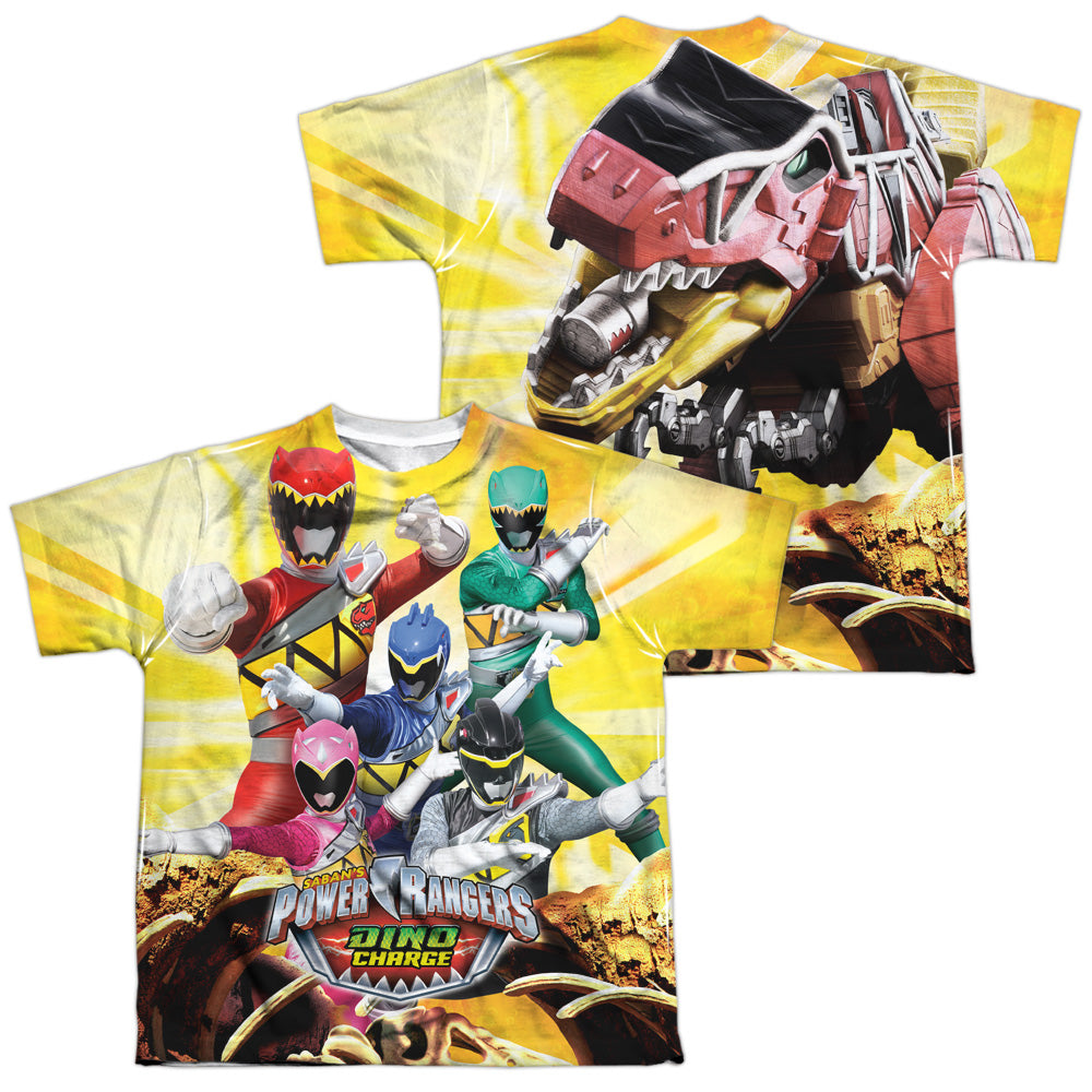 POWER RANGERS/CHARGED FOR BATTLE (FRONT/BACK PRINT)