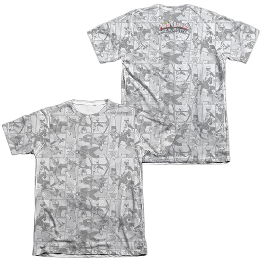 POWER RANGERS/HELMETS (FRONT/BACK PRINT)