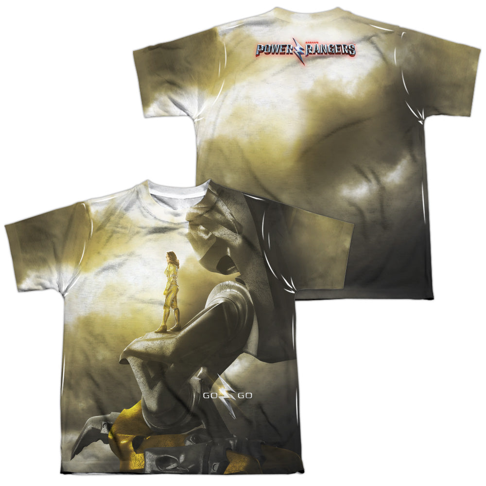 POWER RANGERS/YELLOW ZORD POSTER (FRONT/BACK PRINT)