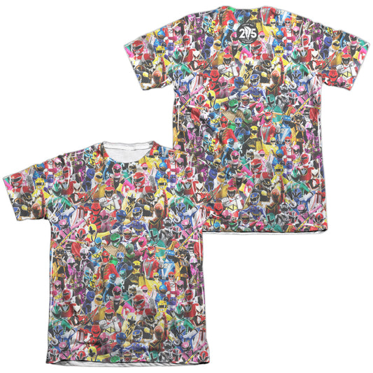 POWER RANGERS/CROWD OF RANGERS (FRONT/BACK PRINT)