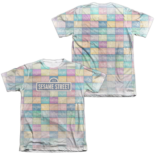SESAME STREET/COLOR BLOCK (FRONT/BACK PRINT)