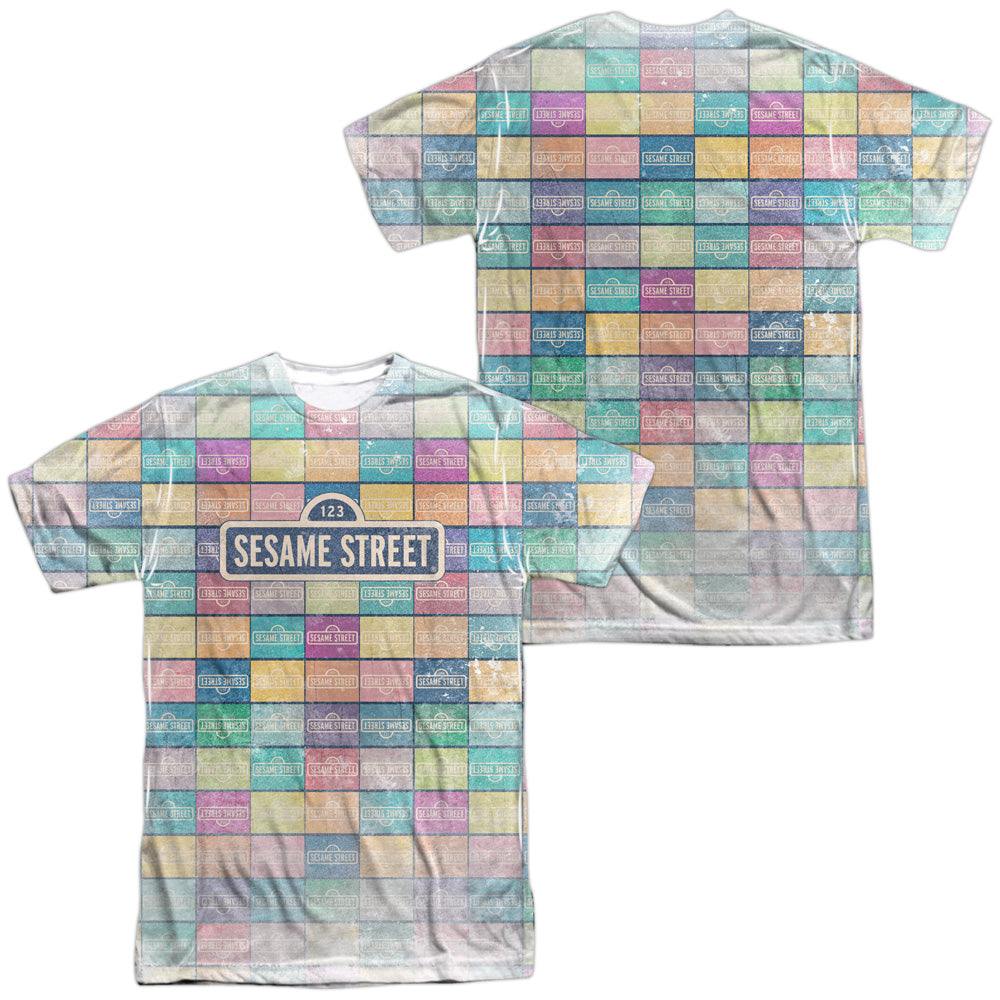 SESAME STREET/COLOR BLOCK (FRONT/BACK PRINT)