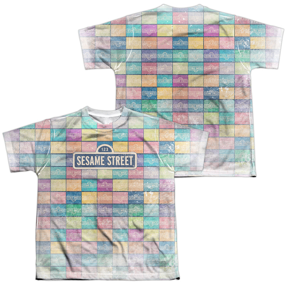 SESAME STREET/COLOR BLOCK (FRONT/BACK PRINT)