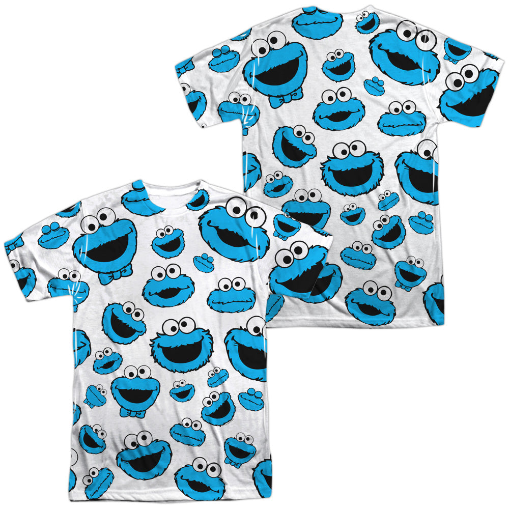 SESAME STREET/COOKIE FACE PATTERN (FRONT/BACK PRINT)