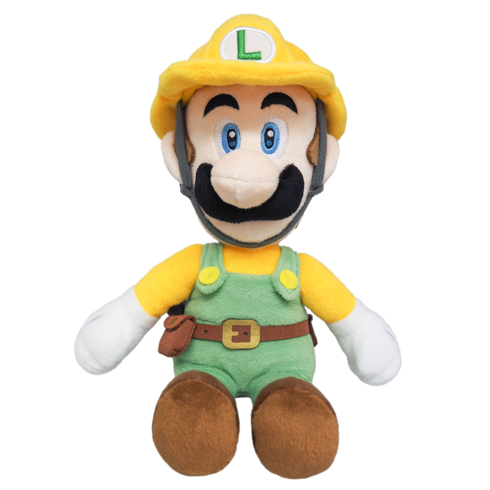 Super Mario Plush: Builder Luigi: 10-inch - Little Buddy
