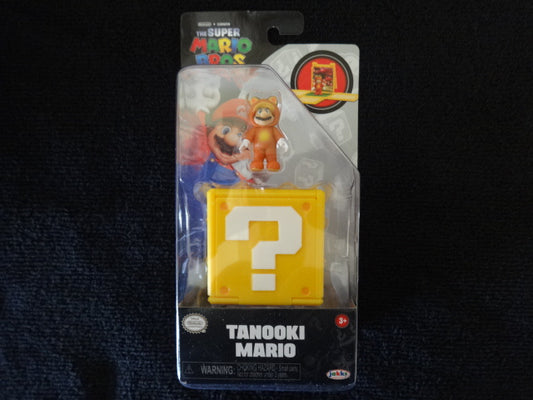 Tanooki Mario with Question Block Super Mario Movie 1 Inch Figure