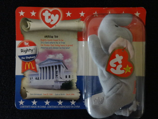 Ty Beanie Baby Righty