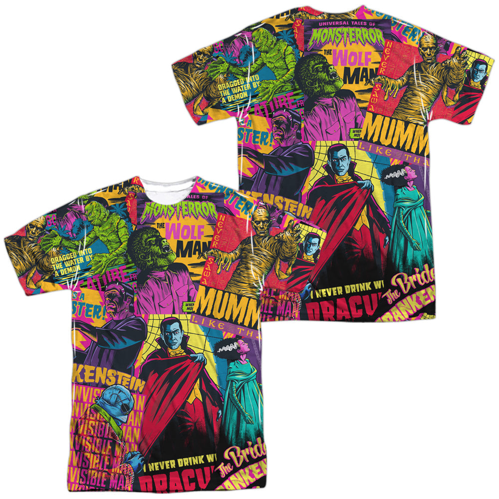 UNIVERSAL MONSTERS/POSTER MASH (FRONT/BACK PRINT)