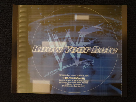 WWF Smackdown 2 Know Your Roll Back Art Only