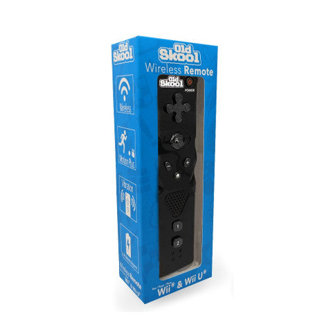 Wii / Wii U Remote: Black - Old Skool