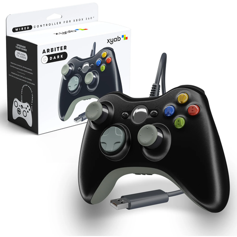 Xbox 360 Wired Controller ARBITER: Black - xyab