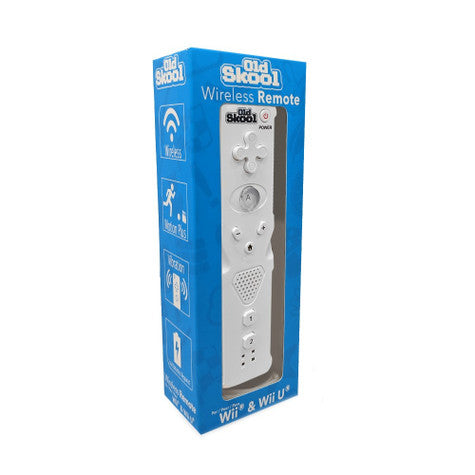 Wii / Wii U Remote: White - Old Skool