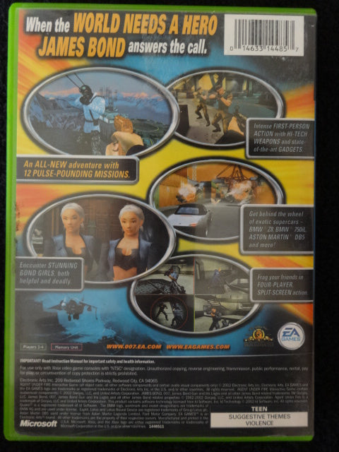 007 Agent Under Fire Xbox Microsoft Xbox