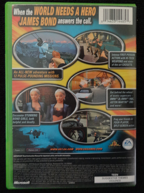 007 Agent Under Fire Microsoft Xbox