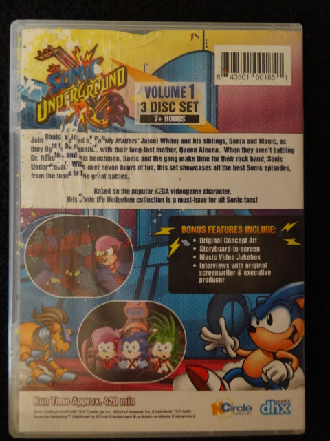 Sonic Underground Volume 1 DVD