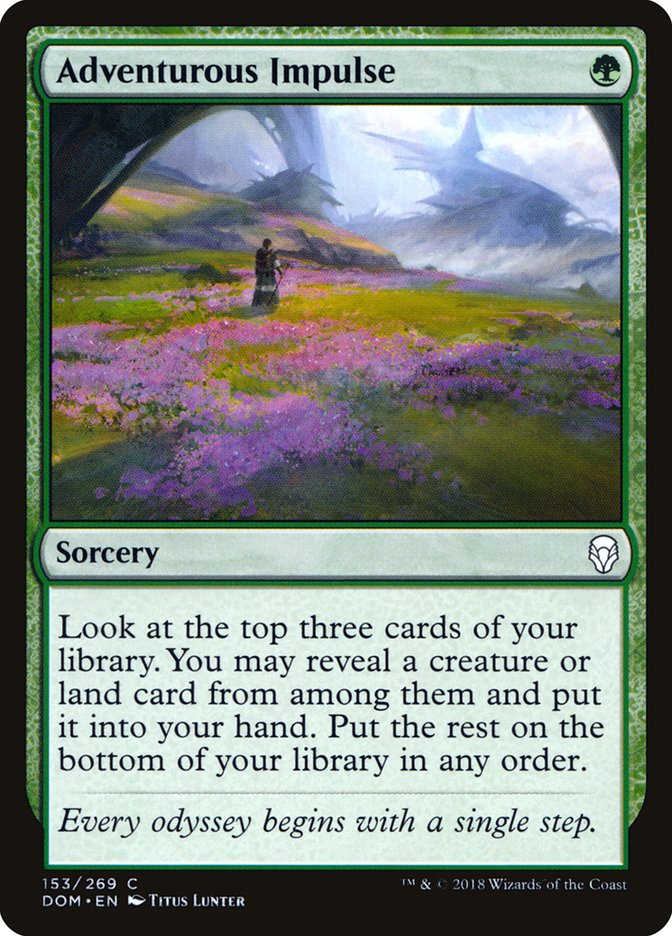 Adventurous Impulse Magic The Gathering Dominaria dom-153