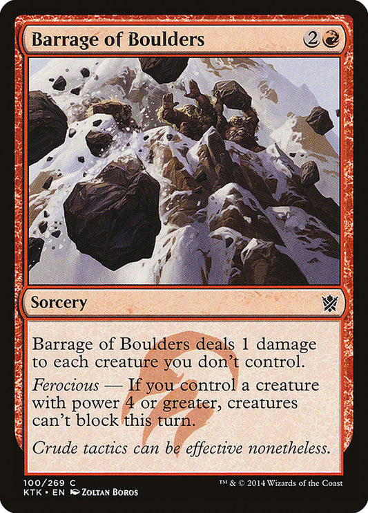Barrage of Boulders - Magic The Gathering - Khans of Tarkir