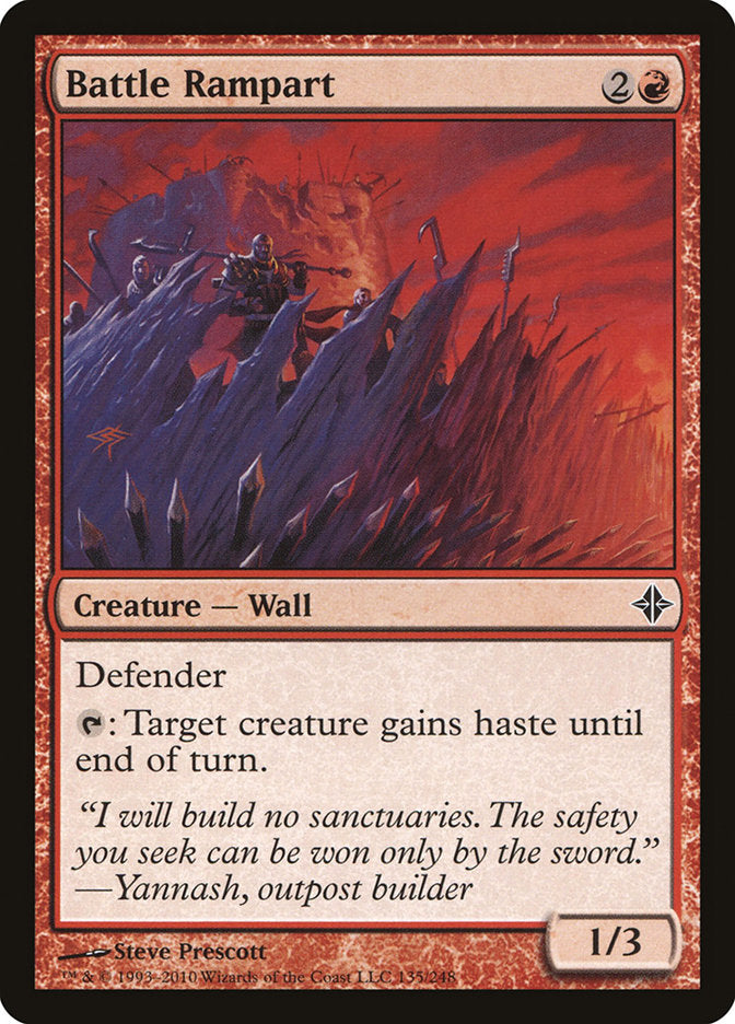 Battle Rampart Magic The Gathering Rise of the Eldrazi