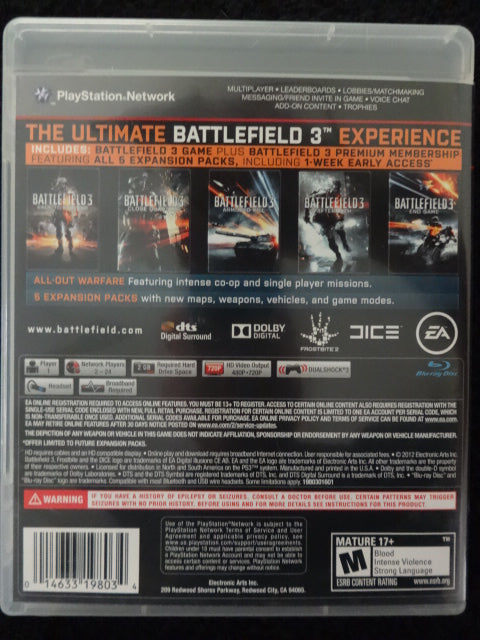 Battlefield 3 Premium Edition Sony PlayStation 3
