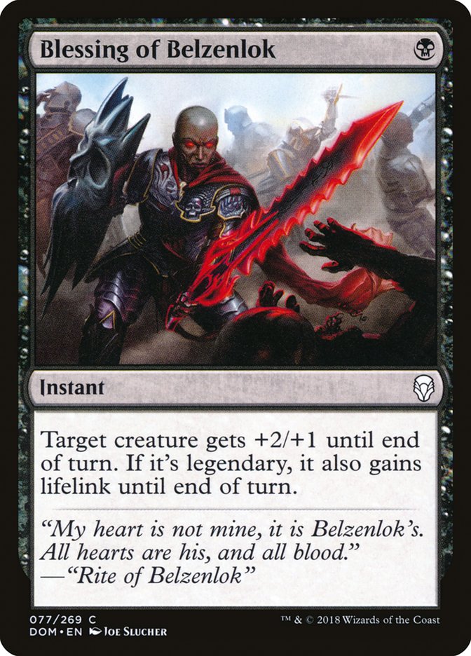 Blessing of Belzenlok - Magic The Gathering - Dominaria dom-77