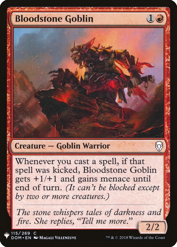 Bloodstone Goblin - Magic The Gathering - Dominaria dom-115