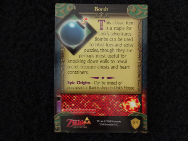 Bomb Enterplay 2016 Legend Of Zelda Collectable Trading Card Number 85