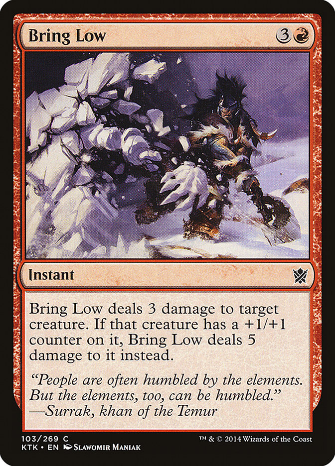 Bring Low - Magic The Gathering - Khans of Tarkir