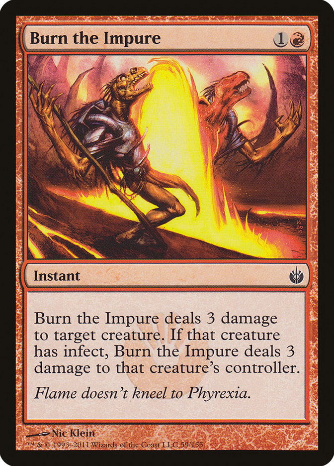 Burn the Impure - Magic The Gathering - Mirrodin Besieged