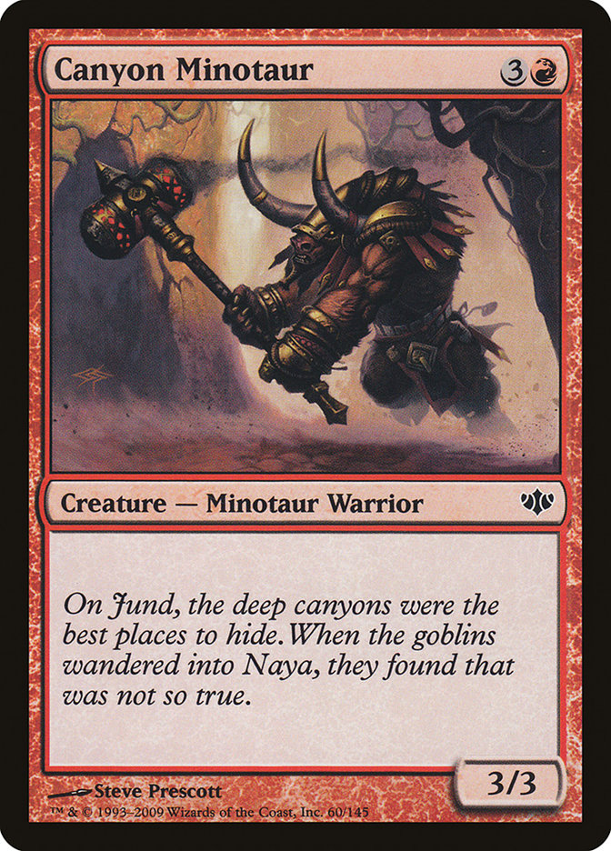 Canyon Minotaur - Magic The Gathering - Conflux
