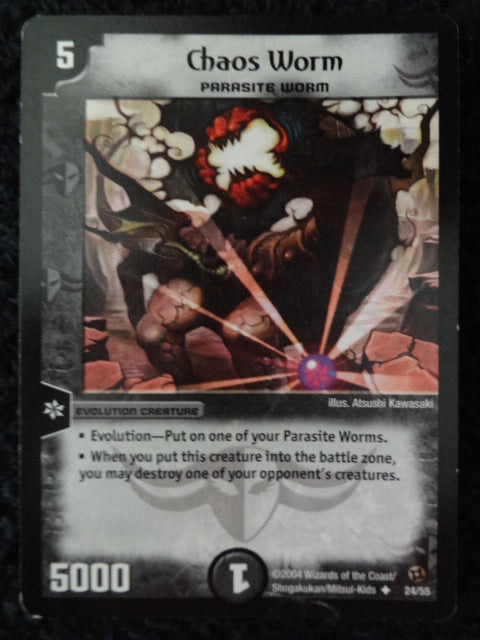 Chaos Worm Duel Masters Trading Card