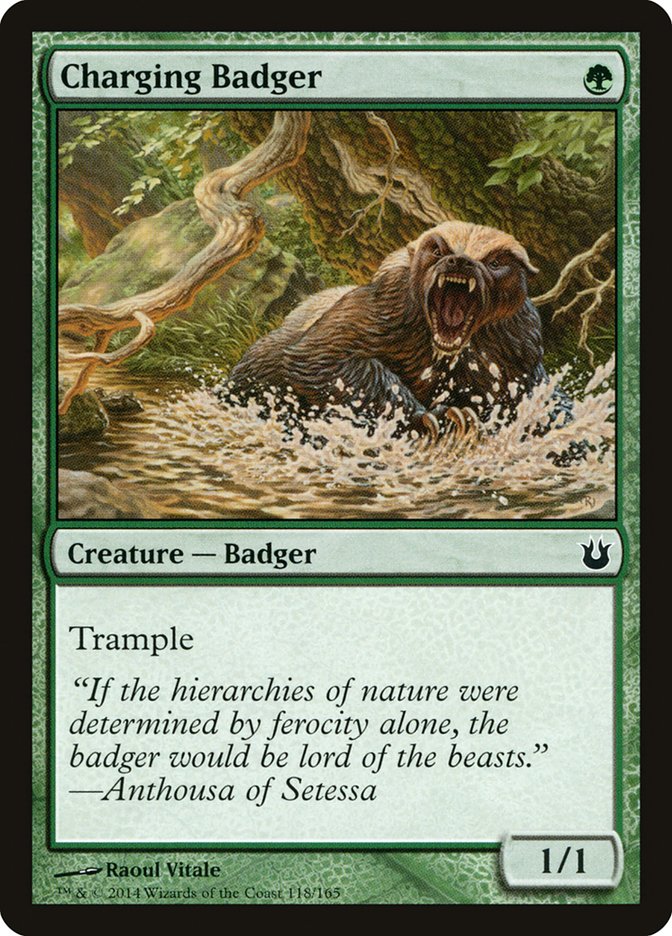 Charging Badger - Magic The Gathering - Born of the Gods