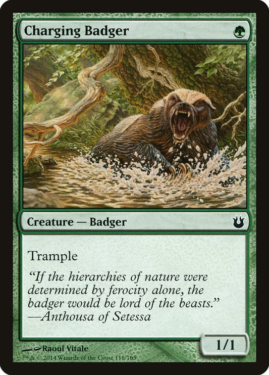 Charging Badger - Magic The Gathering - Born of the Gods