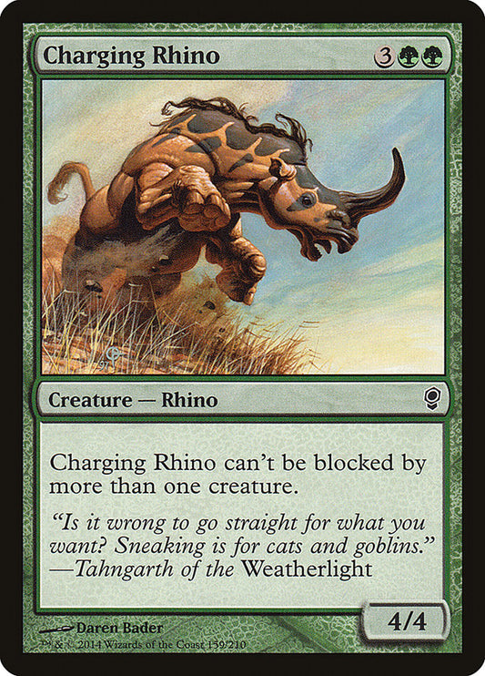 Charging Rhino - Magic The Gathering - Conspiracy