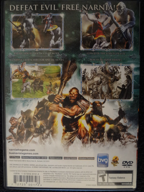 Chronicles of Narnia Lion Witch and the Wardrobe Sony PlayStation 2