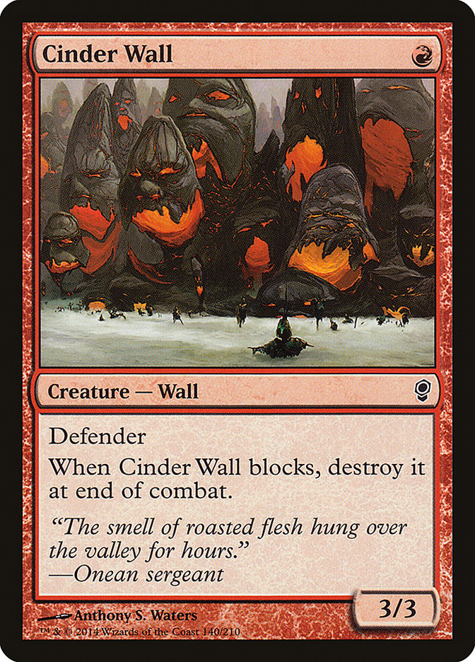 Cinder Wall - Magic The Gathering - Conspiracy