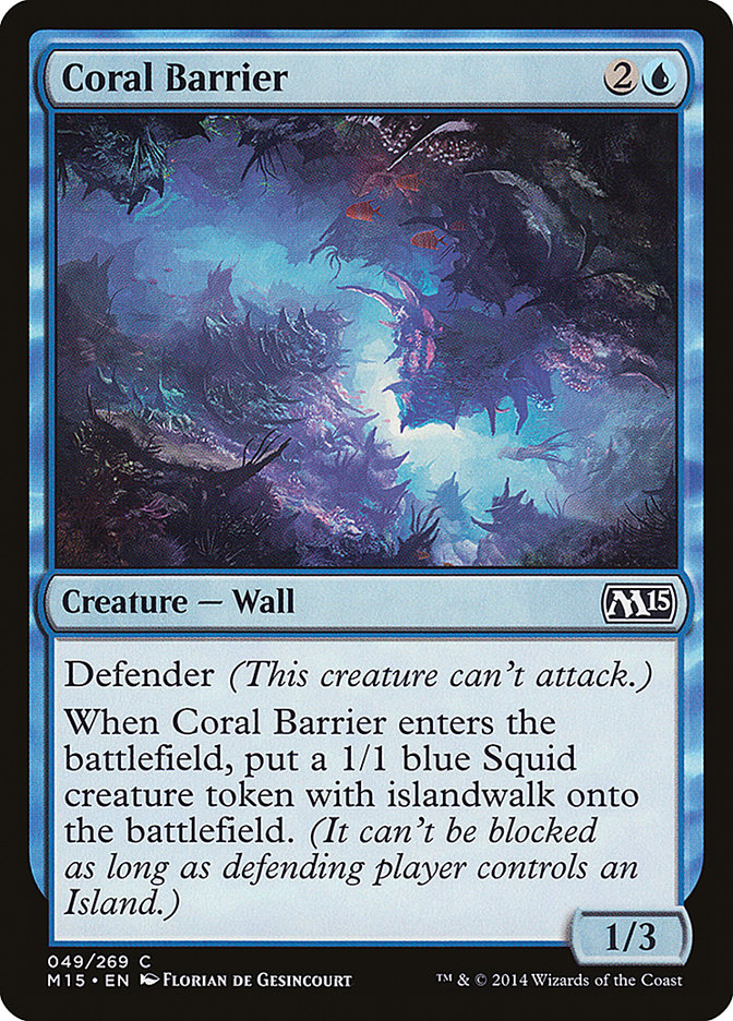 Coral Barrier - Magic The Gathering - Magic 2015 M15