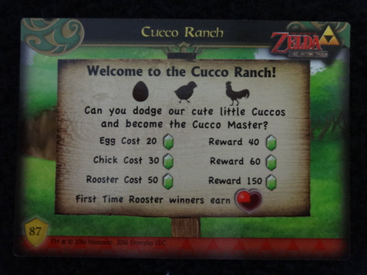 Cucco Ranch Enterplay 2016 Legend Of Zelda Collectable Trading Card Number 87