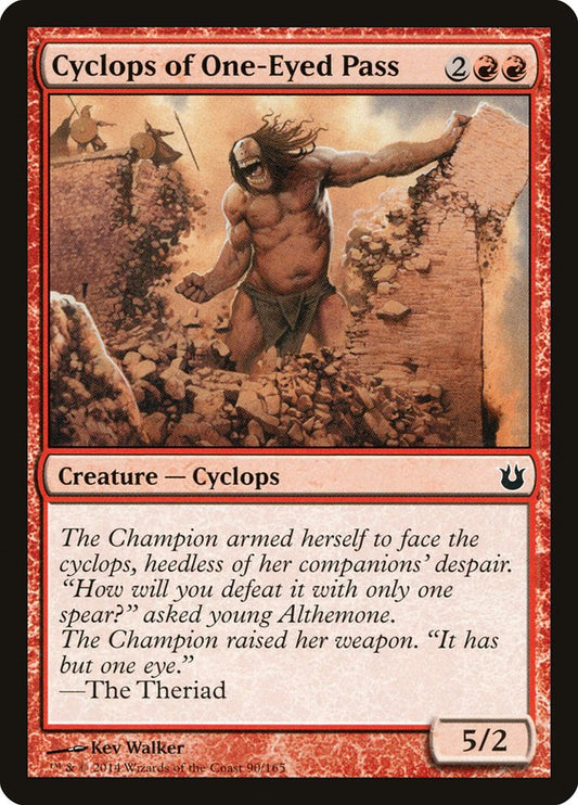 Cyclops of One Eyed Pass - Magic The Gathering - Born of the Gods