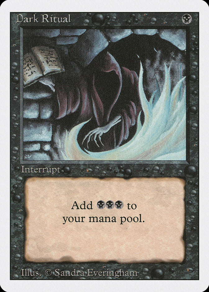 Dark Ritual Magic The Gathering Revised Edition