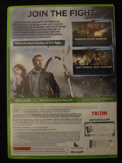 Defiance Microsoft Xbox 360