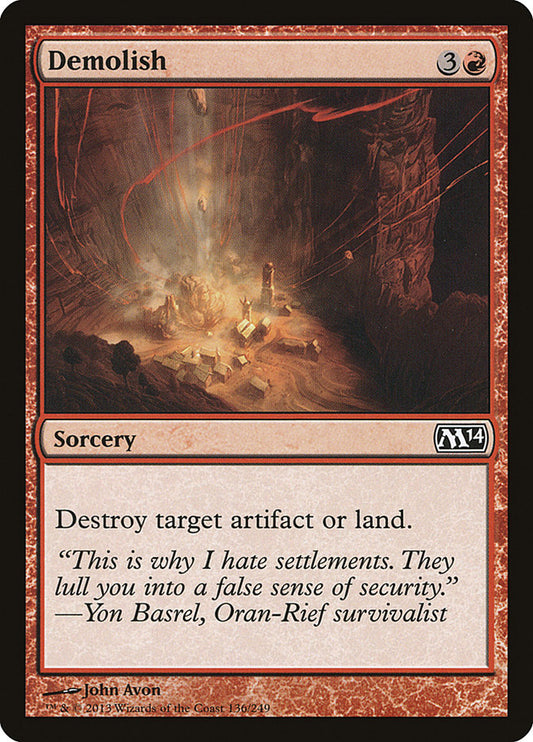 Demolish - Magic The Gathering - Magic 2014 M14