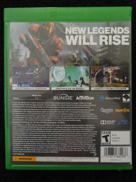 Destiny Microsoft Xbox One