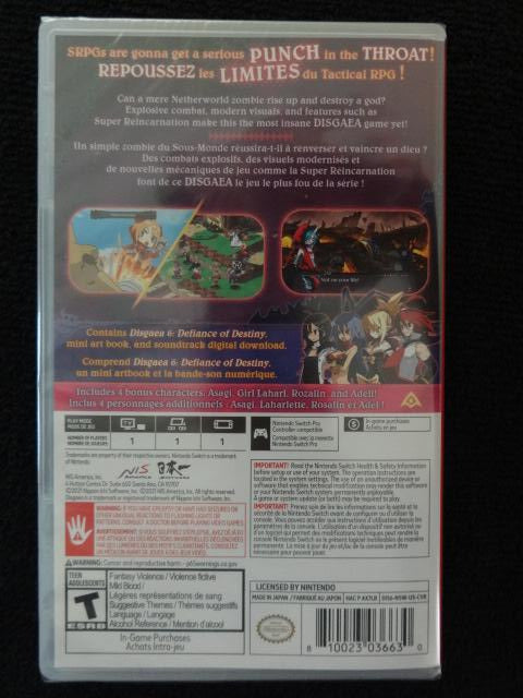 Disgaea 6 Unrelenting Edtion Nintendo Switch