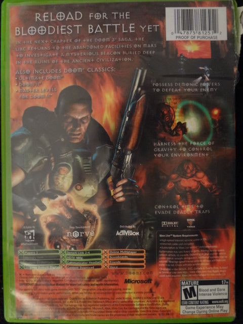 Doom 3 Microsoft Xbox