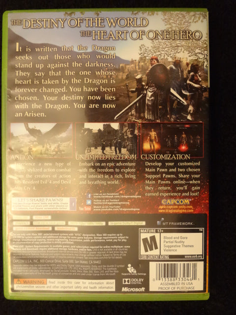 Dragons Dogma Xbox 360