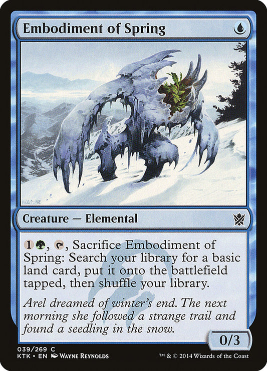 Embodiment of Spring Magic The Gatheirng Khans of Tarkir