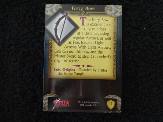 Fairy Bow Enterplay 2016 Legend Of Zelda Collectable Trading Card Number 11